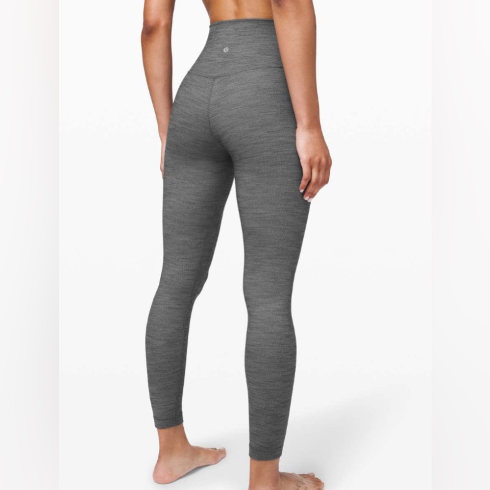 EUC Lululemon Align Pant II 25" Mini Heathered Herringbone